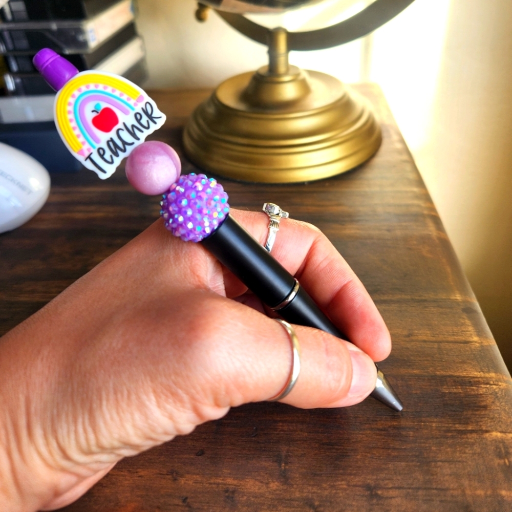 Teacher Silicone Rainbow Pen